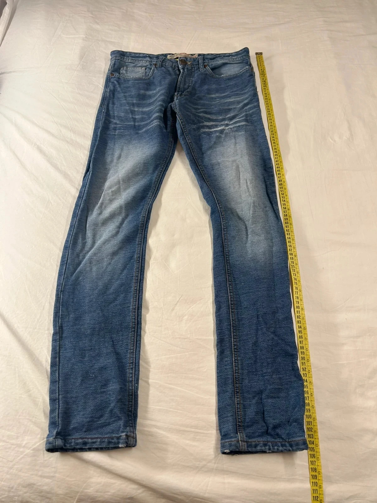 Jean bleu taille haute tex